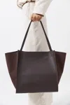 St Agni Wonton Tote In Brown