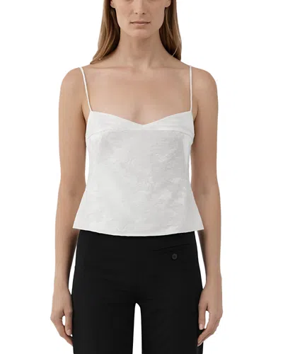 St Agni Wool & Silk Jacquard Cami In Neutral