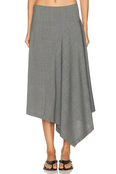 St Agni Wool Asymmetric Skirt In Multi