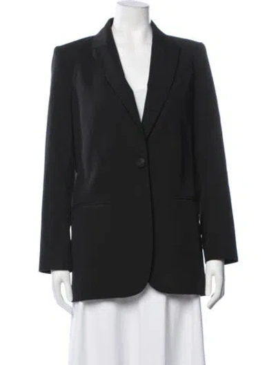 Pre-owned St Agni Wool Blazer In Black