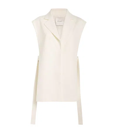 St Agni Wool-blend Waistcoat In White