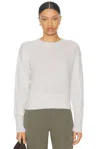 St Agni Crocheted Cotton Sweater In Mist