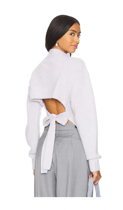 St Agni Wool Cashmere Blend Tie Back Jumper