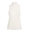 St Agni Wool-cashmere Sleeveless Top In White