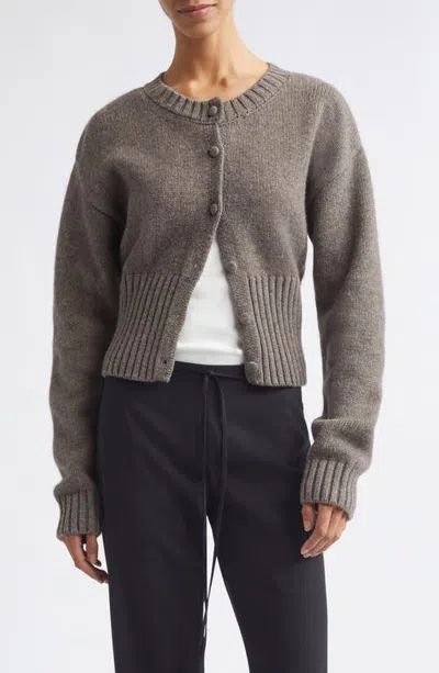 St Agni St. Agni Wool Crewneck Cardigan In Gray