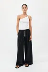St Agni Wool Drawstring Pants In Black