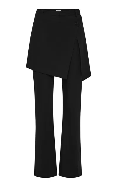 St Agni St. Agni Wool Hybrid Mini Skirt Pants In Black