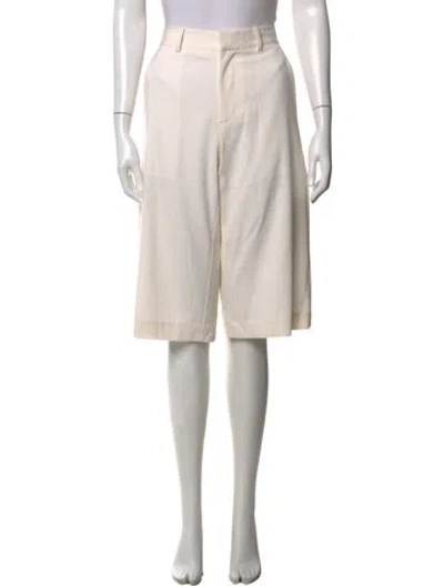 Pre-owned St Agni Wool Knee-length Shorts In Neutrals