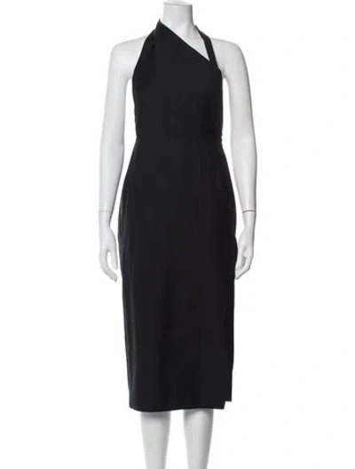 Pre-owned St Agni Wool Long Dress In Gray