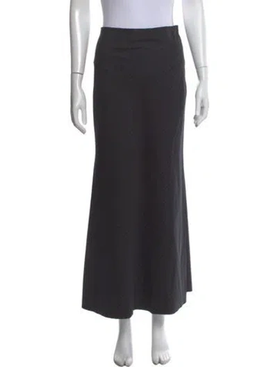 Pre-owned St Agni Wool Long Skirt In Black