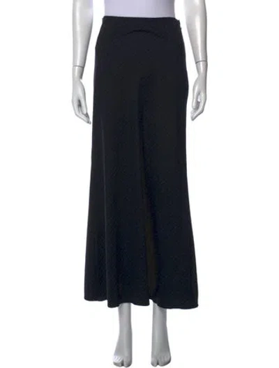 Pre-owned St Agni Wool Long Skirt In Black