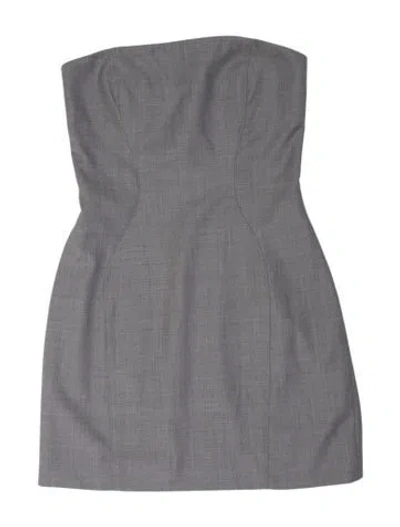 Pre-owned St Agni Wool Mini Dress In Black