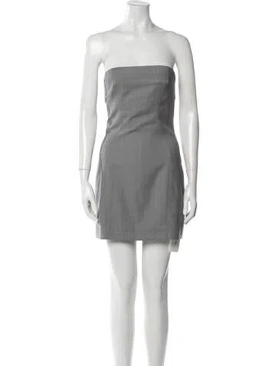 Pre-owned St Agni Wool Mini Dress In White