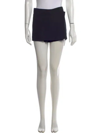 Pre-owned St Agni Wool Mini Shorts In Black