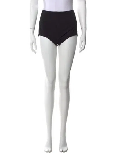 Pre-owned St Agni Wool Mini Shorts In Black