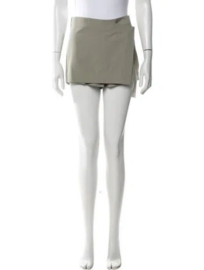 Pre-owned St Agni Wool Mini Shorts In Green