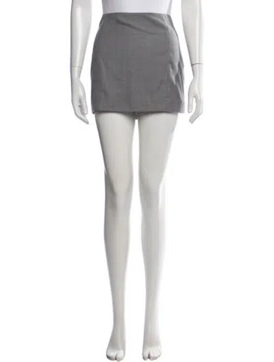 Pre-owned St Agni Wool Mini Skirt In Black
