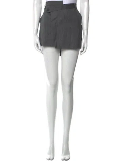 Pre-owned St Agni Wool Mini Skirt In Gray