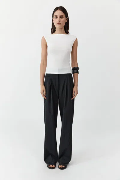 St Agni Wool Pinstripe Pocket Pants