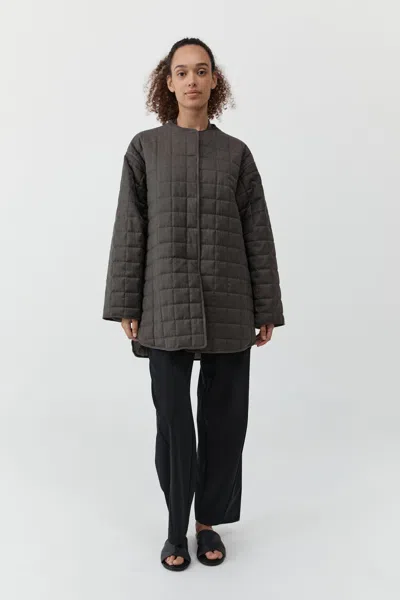 St Agni Wool Stitched Pillow Jacket In Brown