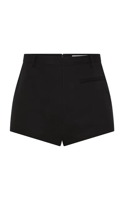 St Agni Wool Tailored Mini Short In Black