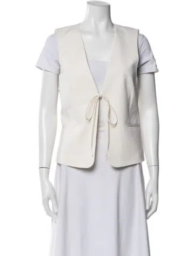 Pre-owned St Agni Wool Vest In Neutral