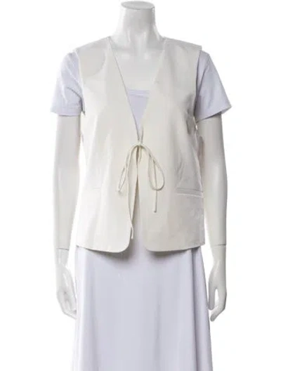 Pre-owned St Agni Wool Vest W/ Tags In Neutral