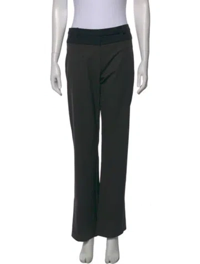 Pre-owned St Agni Wool Wide Leg Pants In Black