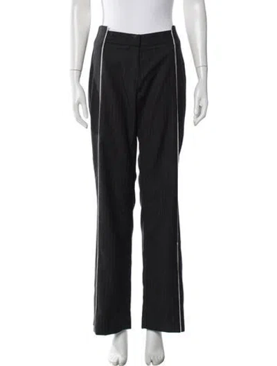 Pre-owned St Agni Wool Wide Leg Pants In Black