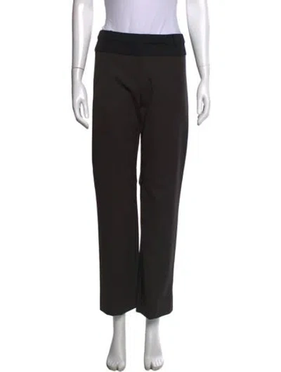 Pre-owned St Agni Wool Wide Leg Pants In Black