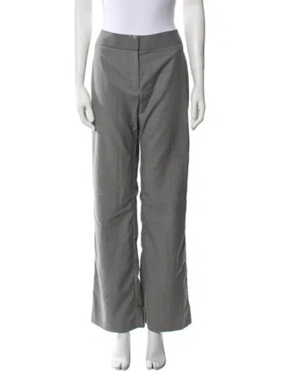 Pre-owned St Agni Wool Wide Leg Pants In Blue