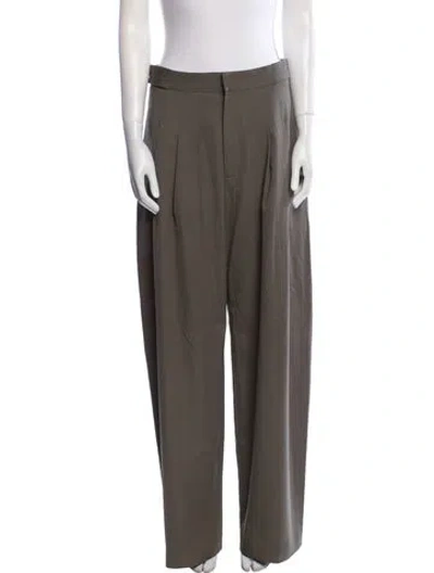 Pre-owned St Agni Wool Wide Leg Pants In Gray