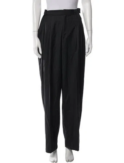 Pre-owned St Agni Wool Wide Leg Pants In Gray