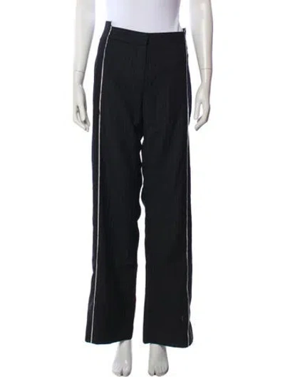 Pre-owned St Agni Wool Wide Leg Pants In Gray