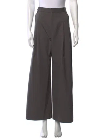 Pre-owned St Agni Wool Wide Leg Pants In Grey