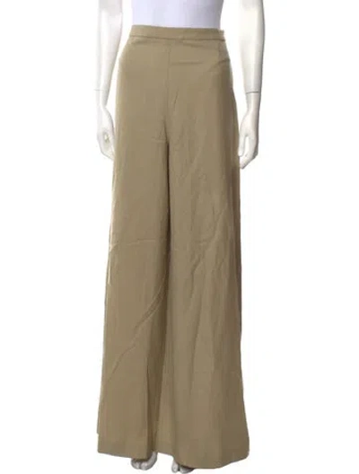 Pre-owned St Agni Wool Wide Leg Pants In Neutral