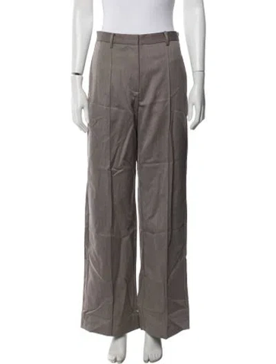 Pre-owned St Agni Wool Wide Leg Pants W/ Tags In Grey