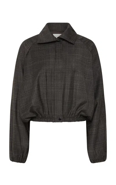 St Agni St. Agni Wool-blend Balloon Jacket In Dark Grey