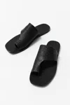 St Agni Woven Abstract Slides Black In Black