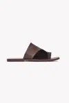 St Agni Woven Abstract Slide In Brown