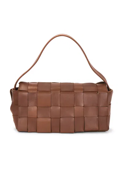 St Agni Woven Envelope Slim Tote Bag In Brown