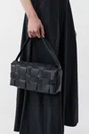 St Agni Woven Envelope Slim Tote In Black