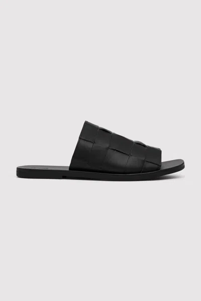 St Agni Woven Flats In Black