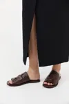 St Agni Woven Flats Chocolate In Chocolate