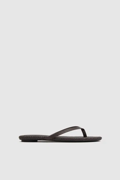 St Agni Woven Flip Flop In Brown