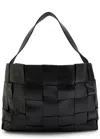 St Agni St. Agni Woven Large Leather Tote In Black