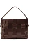 St Agni St. Agni Woven Large Leather Tote In Chocolate