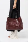 St Agni Woven Large Tote In Purple