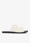 St Agni Woven Flats In Cream
