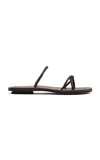 St Agni Woven Leather Rope Slides In Brown